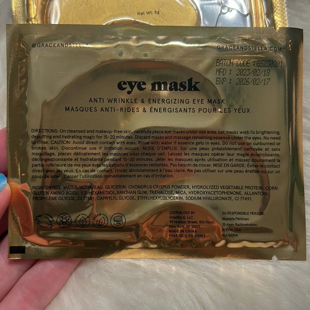 6 grace and stella Anti-Wrinkle and Energizing Eye Masks 🧡💛🤍
